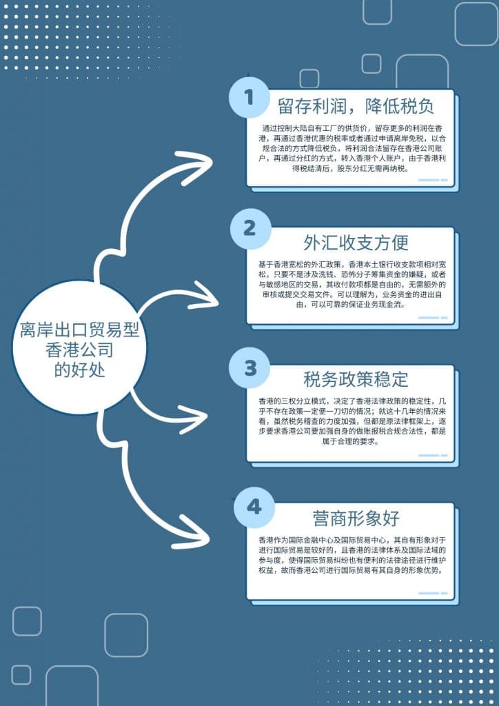 离岸出口贸易型香港公司的好处