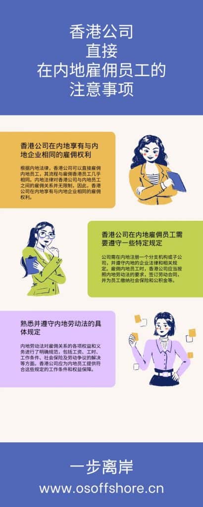香港公司直接在内地雇佣员工的注意事项