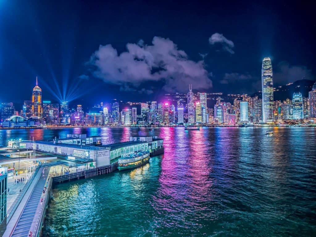 香港维多利亚港夜景