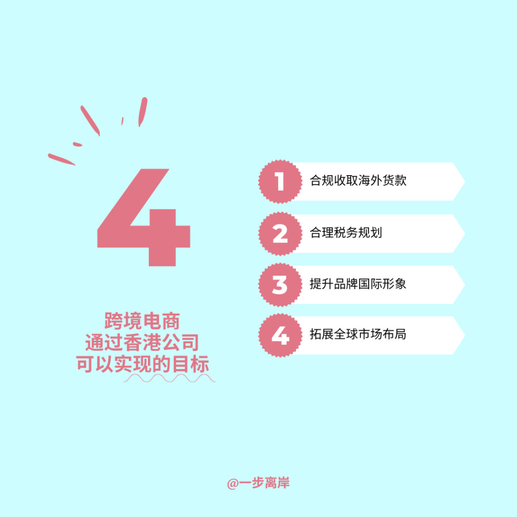 跨境电商通过香港公司可以实现的目标